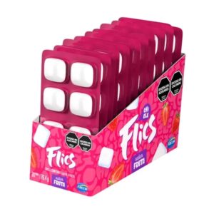 Chicle flics sabor fruta 176G