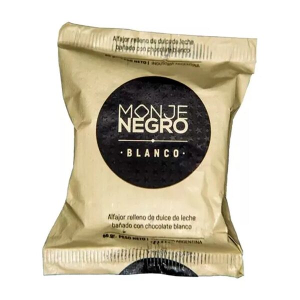 Alf. monje negro x 66 gr. blanco c/u.