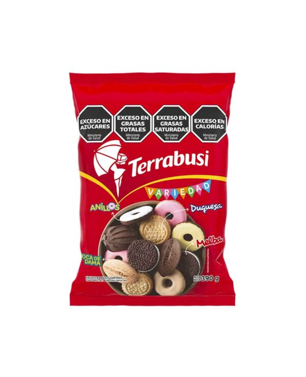 Galletitas Terrabusi variedad paquete rojo x390g