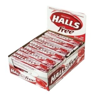 pastilla halls free sabor cherry 12U