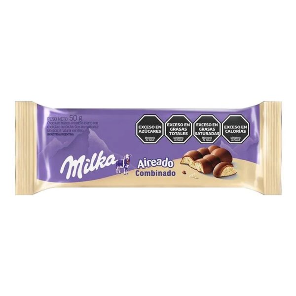 Chocolate Milka Aireado combinado 50g