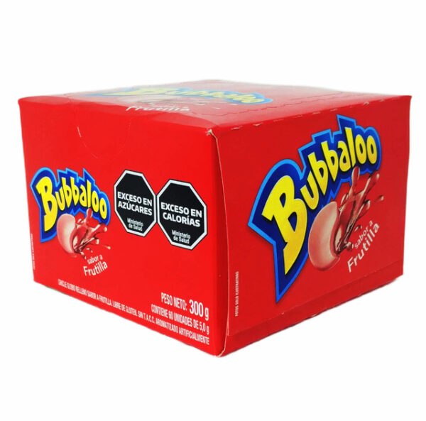 Chicle Sabor Frutilla Bubbaloo 60 Un