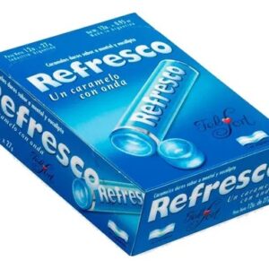 REFRESCO Caramelos duros sabor a mentol 12U 324G