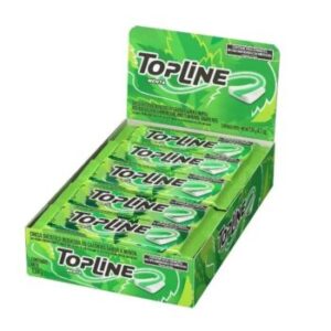 Chicle topline sabor menta 134G