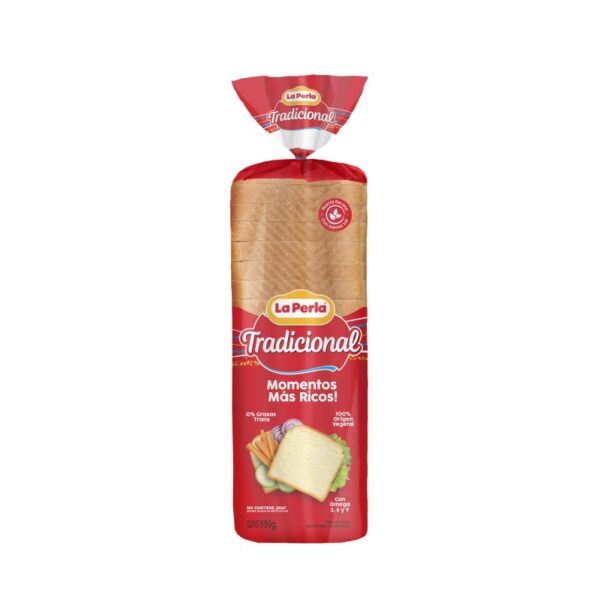 La Perla Pan Lactal Tradicional Grande 550g