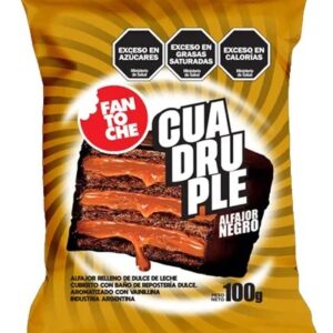 ALF. FANTOCHE CUADRUPLE NEGRO X 100 G.