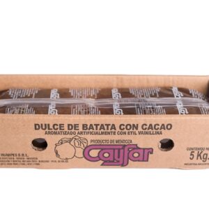 Dulce batata con chocolate Cayfar caja x 5 kg.