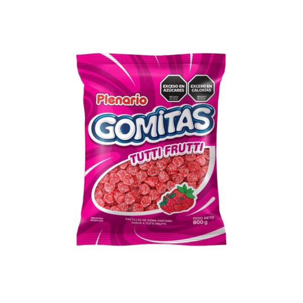 Pastillas De Goma Tutti frutti Plenario 800 Gr