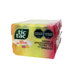 Pastilla tic tac sabor a frutas 12U 192G