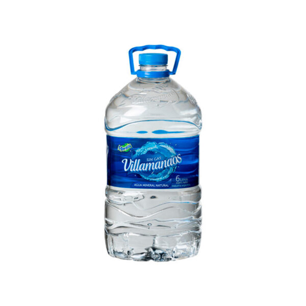 Agua Mineral Sin Gas Villamanaos Bidon 6 Lt