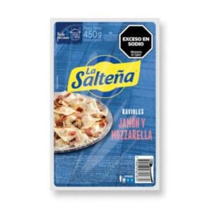 RAVIOLES JAMON Y QUESO LA SALTEÑA X 450GR