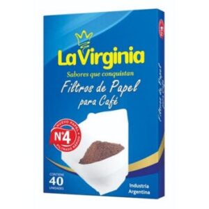 Filtro de Papel Nº 4 La Virginia x 40 un