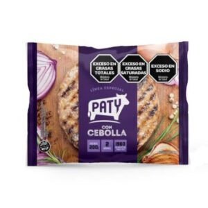 Hamburguesa Paty c/ cebolla x 200 g x 2 un