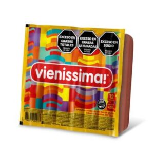 SALCHICHAS VIENISSIMA SIN PIEL X12 X 460GR