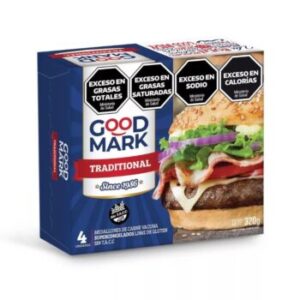 Hamburguesa Good Mark tradicional x 320 gr.