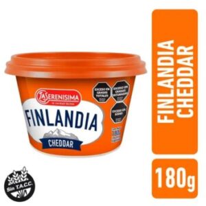 QUESO FINLANDIA CHEDDAR POTE 180 GR