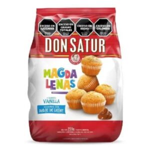 Magdalenas Don Satur Vainilla Rellenas de Dulce de Leche 220g