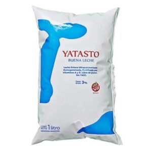 Leche entera yatasto sachet x 1 lt.