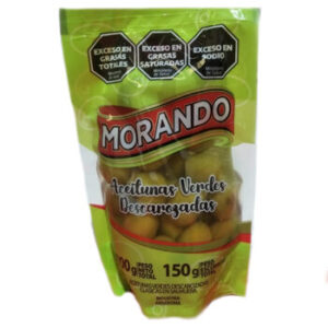 Aceitunas verdes descaroz. Morando doy pack x 150 gr.