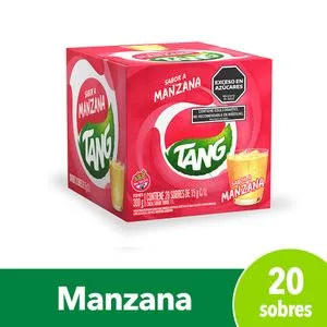 Jugo TANG Manzana CAJA 20U 15 gr c/u
