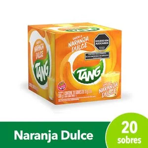 Jugo TANG Naranja Dulce CAJA 20U 15 gr c/u
