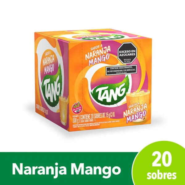 Jugo TANG Naranja Mango CAJA 20U 15 gr c/u