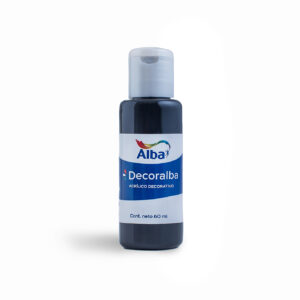 Acrilico decoralba Negro x 60 ml. c/u
