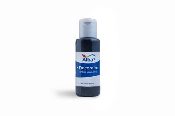 Acrilico decoralba Negro x 60 ml. c/u