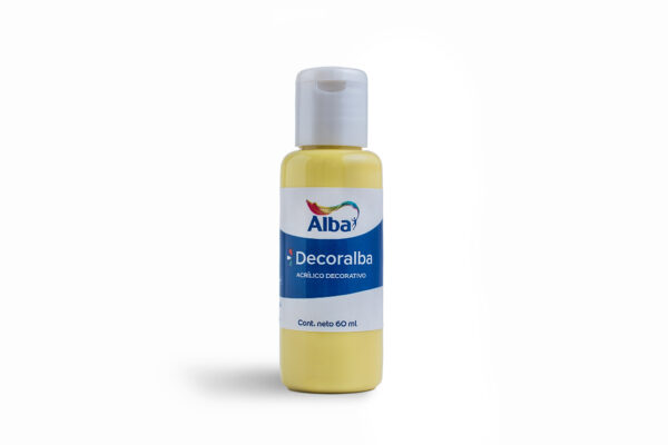 Acrilico decoralba Amarillo Limon x 60 ml. c/u