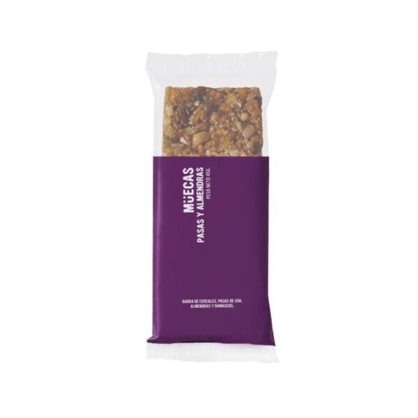 Barra de Cereal Muecas Pasas y Almendras (Violeta)