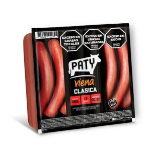 SALCHICHAS PATYVIENA SIN PIEL X12 X 460GR