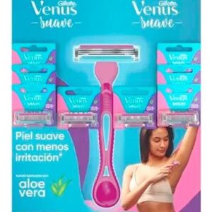 Gillette Venus 3 mujer Suave ALOE VERA x 8 un.