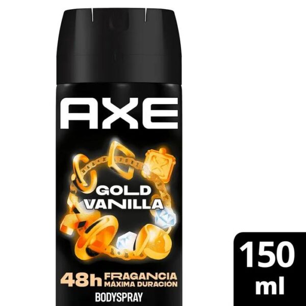 Desod. Axe gold vainilla x 150 ml.