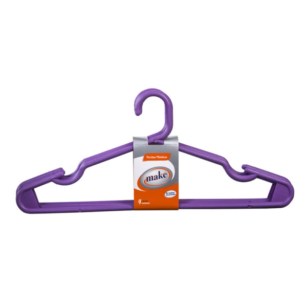 MAKE Perchas Plasticas x 4 un