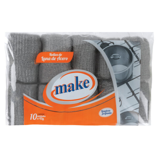 MAKE Rollo de Lana de Acero 10 x 43 gr