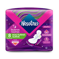 Toallas Nosotras Nocturna x 8 un.