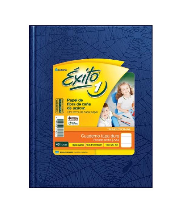 Cuad. Exito Rayado Araña t/d azul x48hjs