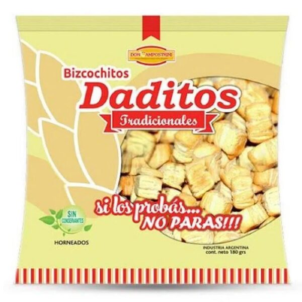 Bizcocho Daditos Tradicionales x 180 gr