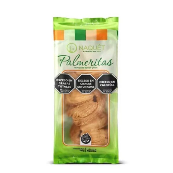 Palmeritas Naquet Sin Tacc x 160 gr