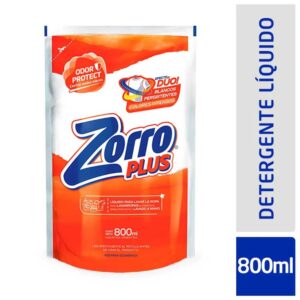 Jabon Liquido ZORRO Plus 800 ml (recarga economica)