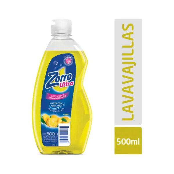 Detergente ZORRO ULTRA LIMON 500ml