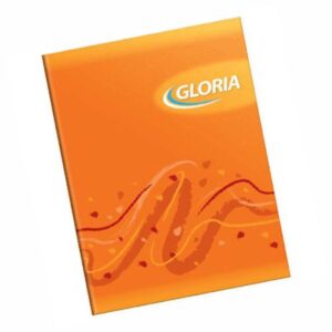 Cuad. gloria t/f rayado x 24 hj. Naranja