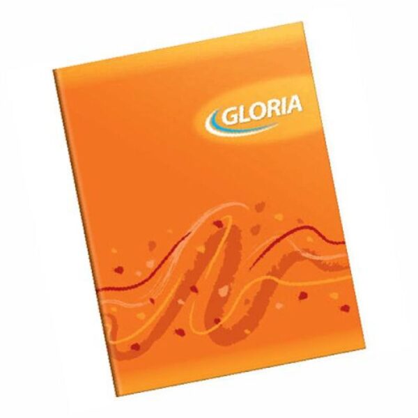 Cuad. gloria t/f rayado x 24 hj. Naranja