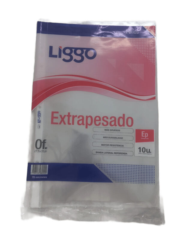 Folios reforz. ofic. liggo x 10 hj.